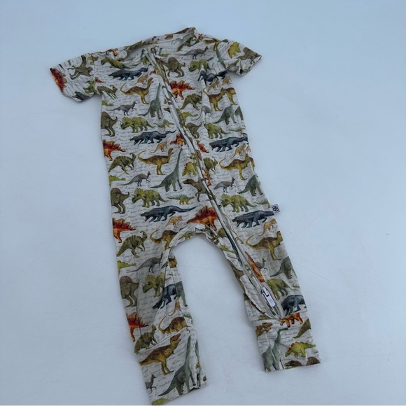 Little Bum Bums Dinosaur Bamboo Zip Sleeper 6-9 months FLAWS - Picture 1 of 4
